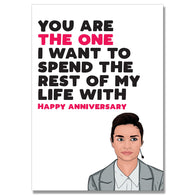 You Are The One Anniversary Card